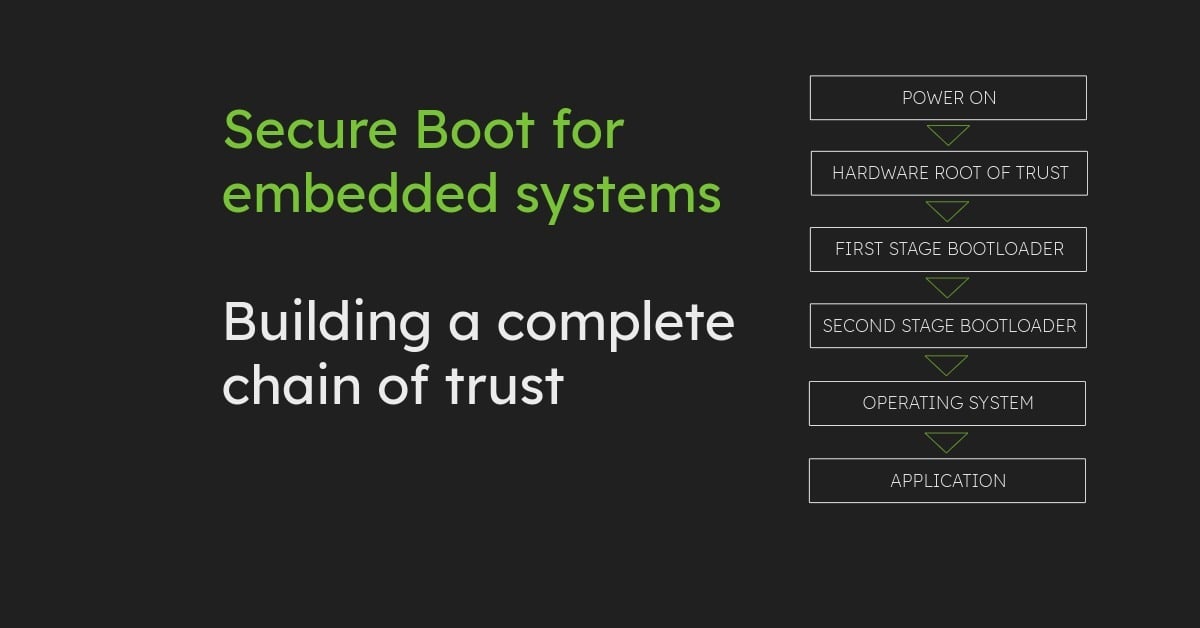 Secure Boot for embedded systems: Building a complete chain of trust